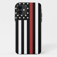 Thin Red Line USA Flag Firefighter Fire Department