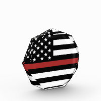 Thin Red Line USA Flag Firefighter Fire Department