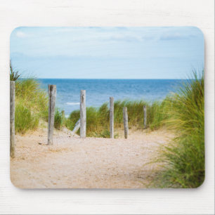 Thin, Sea, Fence Mouse Mat