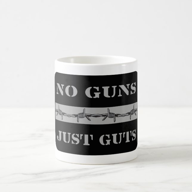THIN SILVER LINE No Guns Just Guts Corrections Mug (Center)
