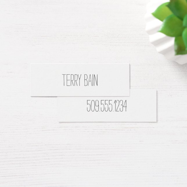 Thin Simple Minimal Centre Front and Back (Desk)