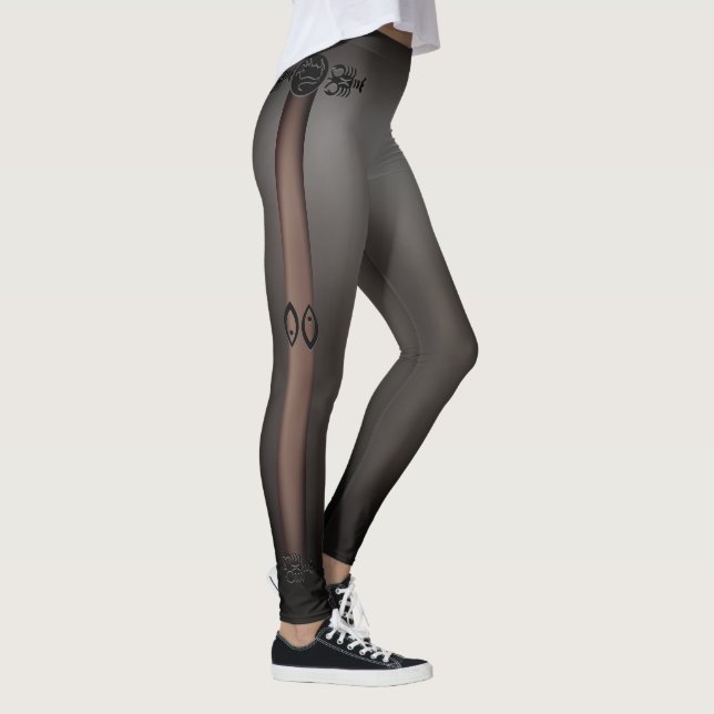 Thin Skin Black Leggings (Right)