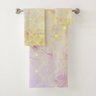 Thin Squares  Bath Towel Set