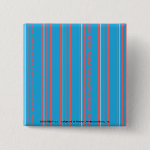 Thin Stripes Aqua 15 Cm Square Badge