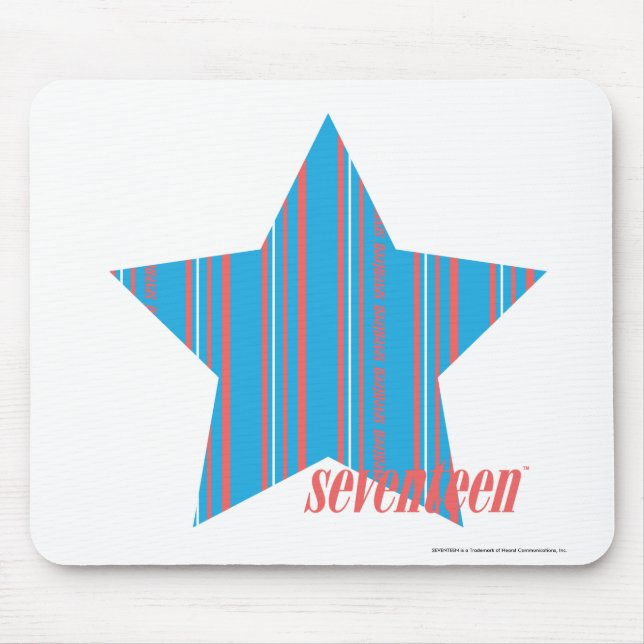 Thin Stripes Aqua 2 Mouse Mat (Front)