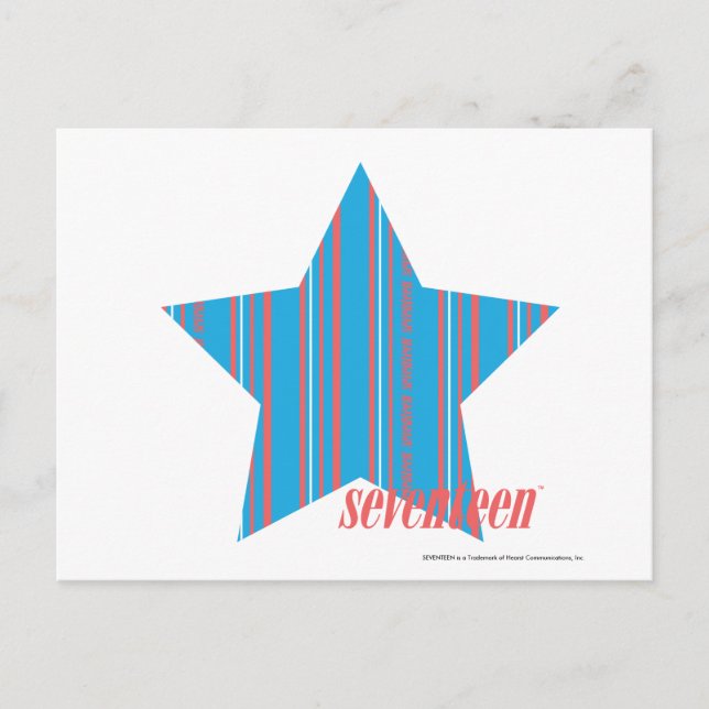 Thin Stripes Aqua 2 Postcard (Front)