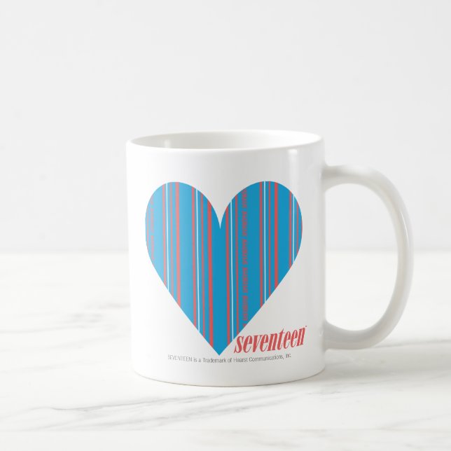 Thin Stripes Aqua 3 Coffee Mug (Right)