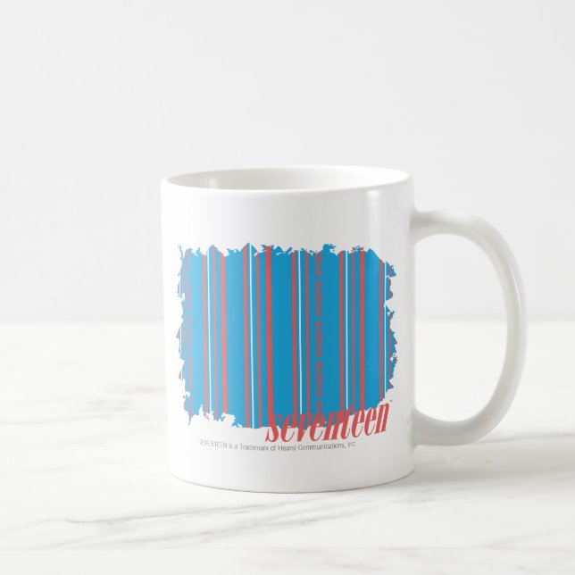 Thin Stripes Aqua 4 Coffee Mug (Right)