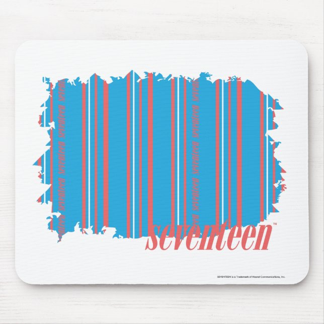 Thin Stripes Aqua 4 Mouse Mat (Front)