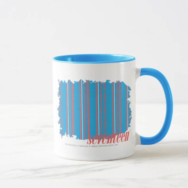 Thin Stripes Aqua 4 Mug (Right)