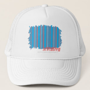 Thin Stripes Aqua 4 Trucker Hat