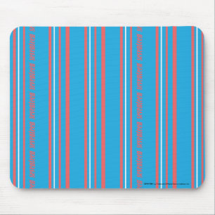 Thin Stripes Aqua Mouse Mat