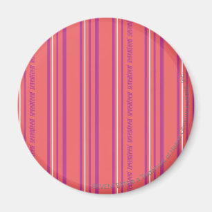 Thin Stripes LtPink Magnet