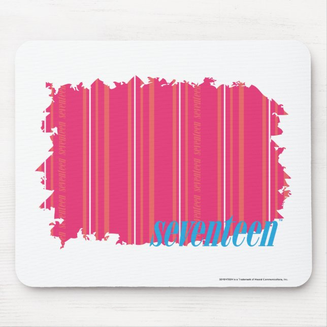 Thin Stripes Magenta 2 Mouse Mat (Front)