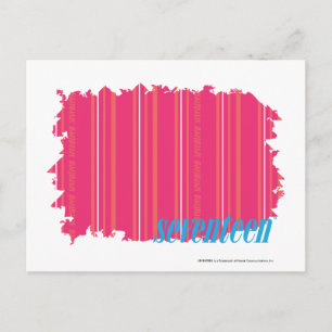 Thin Stripes Magenta 2 Postcard
