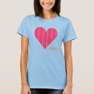 Thin Stripes Magenta 4 T-Shirt