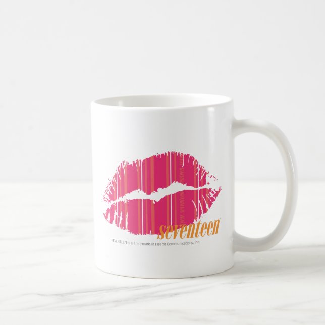 Thin Stripes Magenta Coffee Mug (Right)