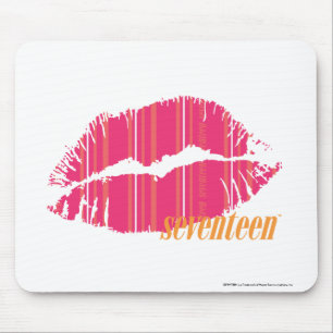 Thin Stripes Magenta Mouse Mat