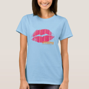 Thin Stripes Magenta T-Shirt