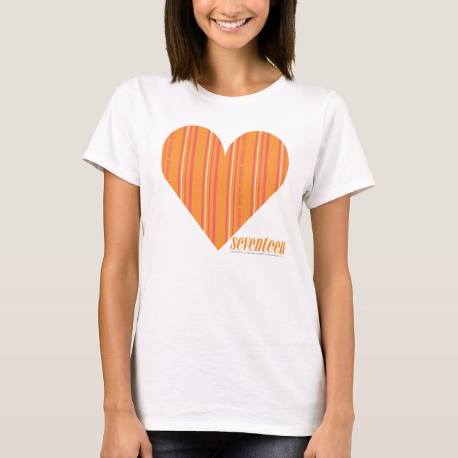 Thin Stripes Orange 3 T-Shirt (Front)