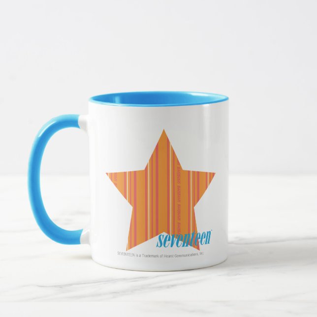 Thin Stripes Orange 4 Mug (Left)