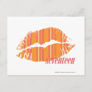 Thin Stripes Orange Postcard