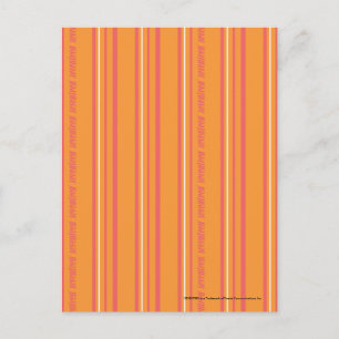 Thin Stripes Orange Postcard