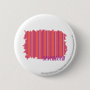 Thin Stripes Pink 2 6 Cm Round Badge