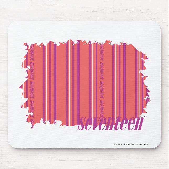 Thin Stripes Pink 2 Mouse Mat (Front)