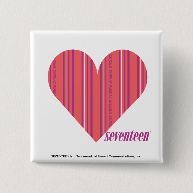 Thin Stripes Pink 3 15 Cm Square Badge (Front)