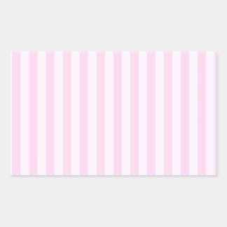 Thin Stripes - Pink and Light Pink Rectangular Sticker