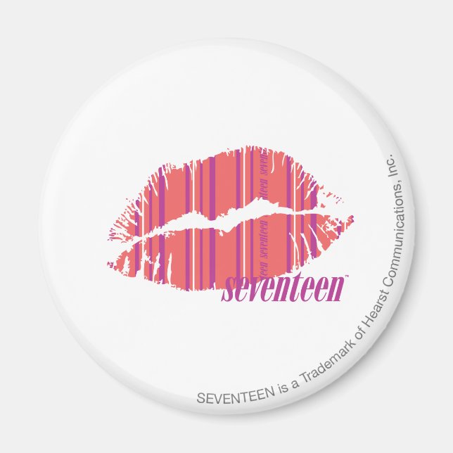 Thin Stripes Pink Magnet (Front)