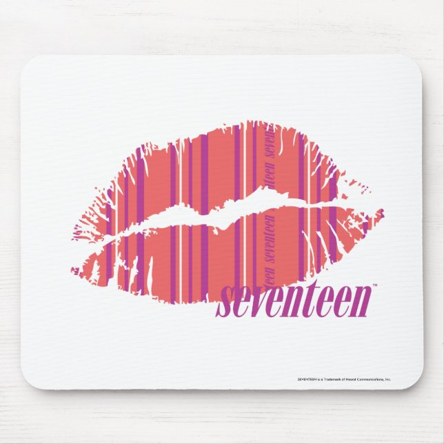 Thin Stripes Pink Mouse Mat (Front)