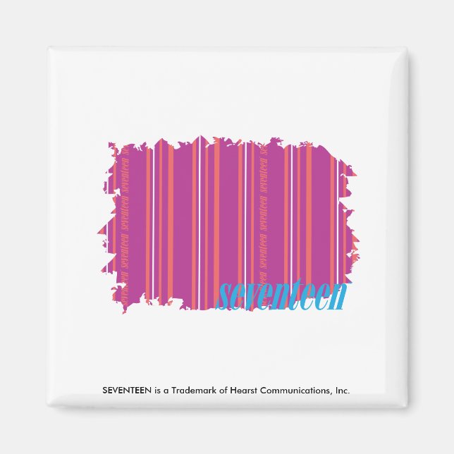 Thin Stripes Purple 2 Magnet (Front)