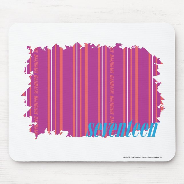 Thin Stripes Purple 2 Mouse Mat (Front)