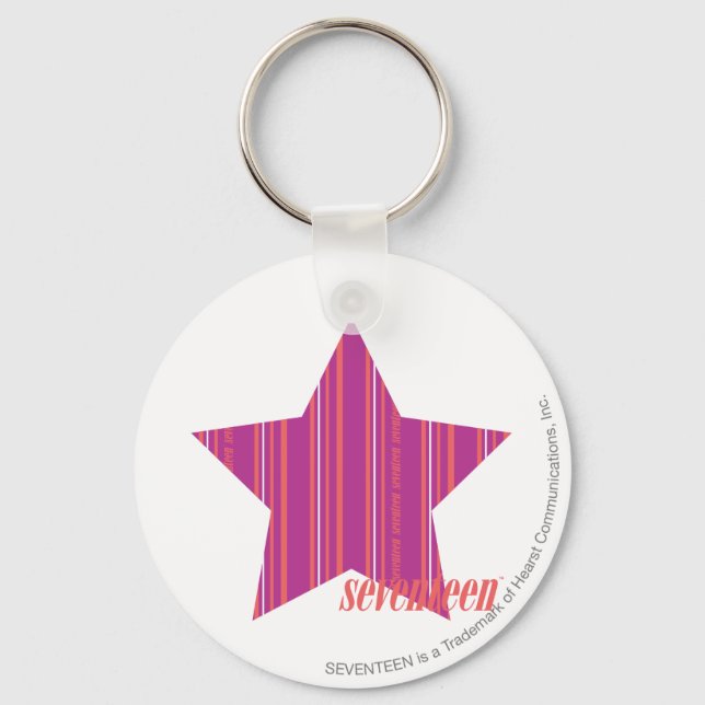 Thin Stripes Purple 3 Key Ring (Front)