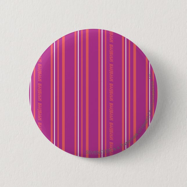 Thin Stripes Purple 6 Cm Round Badge (Front)