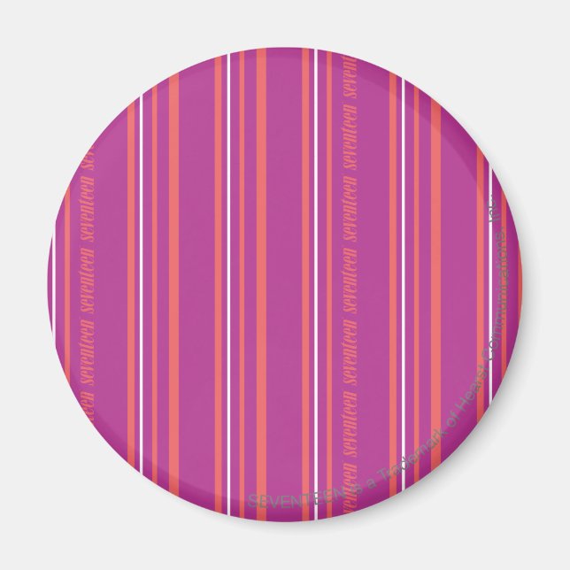 Thin Stripes Purple Magnet (Front)