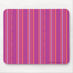Thin Stripes Purple Mouse Mat