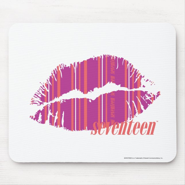 Thin Stripes Purple Mouse Mat (Front)