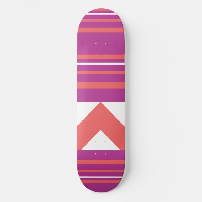 Thin Stripes Purple Skateboard (Front)