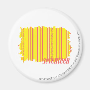 Thin Stripes Yellow 2 Magnet