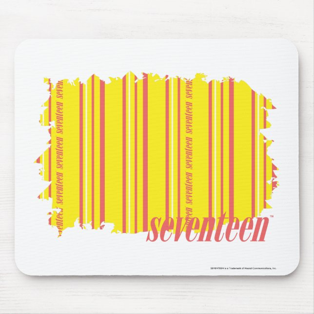 Thin Stripes Yellow 2 Mouse Mat (Front)