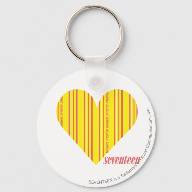 Thin Stripes Yellow 3 Key Ring (Front)