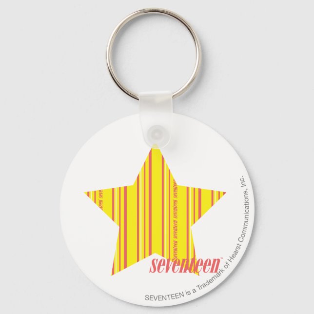 Thin Stripes Yellow 4 Key Ring (Front)