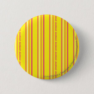 Thin Stripes Yellow 6 Cm Round Badge