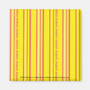 Thin Stripes Yellow Magnet