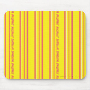 Thin Stripes Yellow Mouse Mat