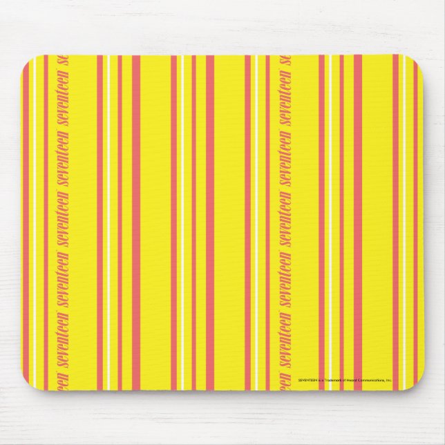 Thin Stripes Yellow Mouse Mat (Front)