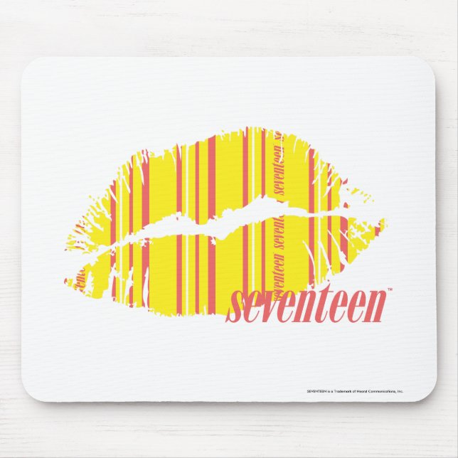 Thin Stripes Yellow Mouse Mat (Front)